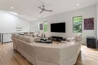 Versatile space for a home theater, media lounge, or game room, tailored to your entertainment needs