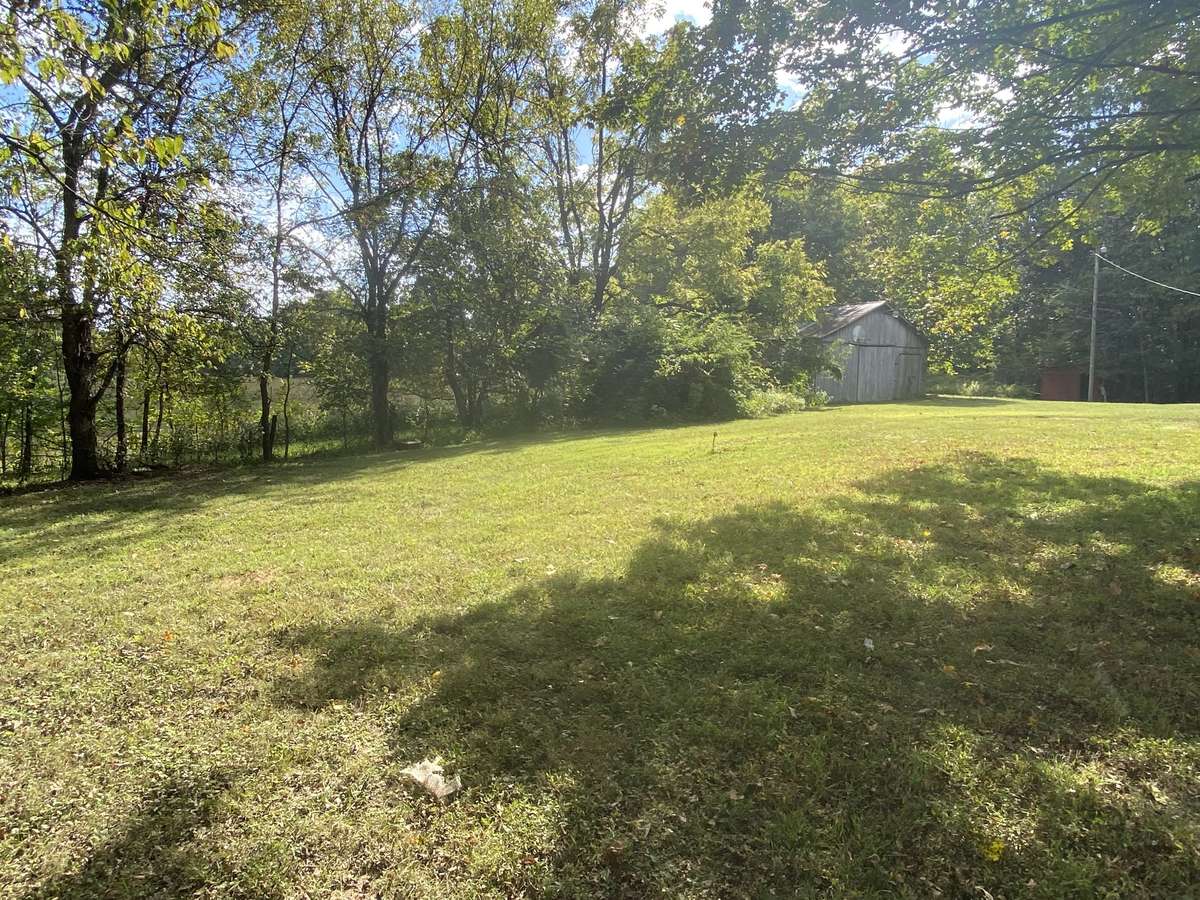 The backyard provides privacy and safety.