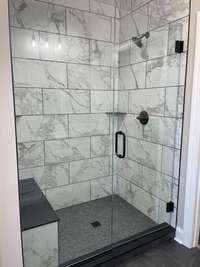 Beautiful tiled shower