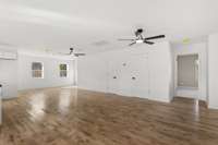 Beautiful finished wood floors throughout the main living space