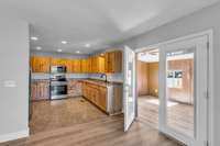 Enjoy the sunroom right off of the kitchen