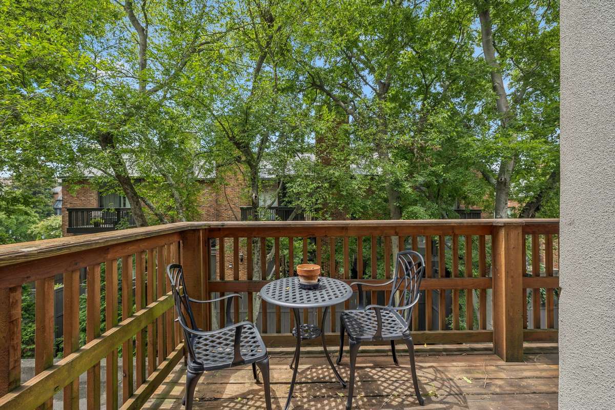 peaceful balcony deck
