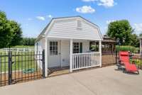 12x16 Pool house with wet bar and half bathroom