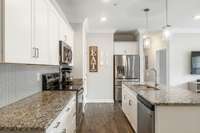 So many cabinets providing plenty of storage.