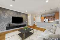 Virtually staged: actual furniture currently in place will vary