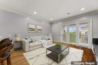 Virtually staged: actual furniture currently in place will vary