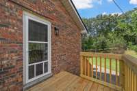 New deck perfect size for grilling, but if you would like to extend the deck we will provide the contractors info.