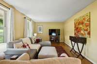Living room with lots of natural light.