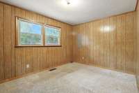 Two guest bedrooms with a 3/4 bath between. Morning routines don't have to be chaotic with this home... the kids have their own bath to use and both bedrooms are adequate sized to fit queen bedroom sets comfortably.