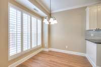 Eating area in kitchen
