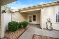 Lovely covered patio.