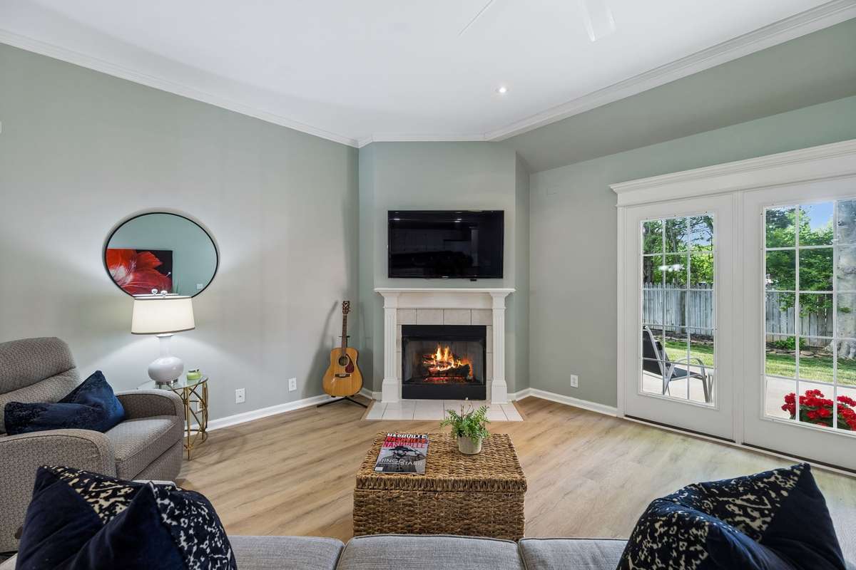 Natural light fills the home, enhancing its warm, comfortable atmosphere.