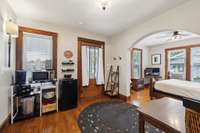 Foyer in front of home.   Foyer/sitting room, bedroom and full bath are presently being used as a separate BNB Suite