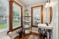 3rd full bath     Presently used in smaller rental