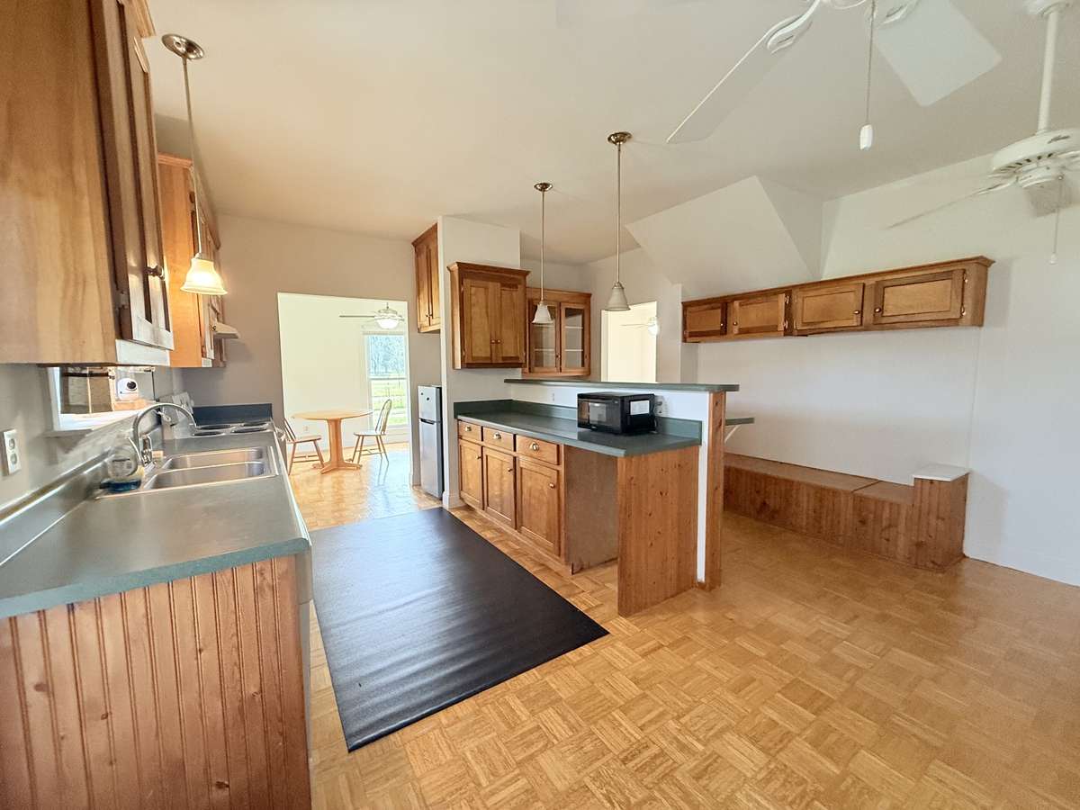 Spacious kitchen with ample storage