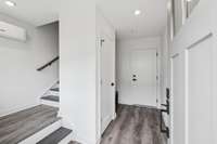 Looking from front door at garage entry.  You would typically enter from there.