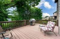 The Back Deck is extra-deep and ideal for entertaining.