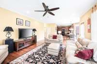 Another view of the family room/den.