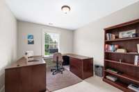 Bedroom #3 is being used as an office and has a very deep closet.