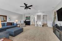 This Bonus Room is So Large can accommodate a Bar, Card Table and More