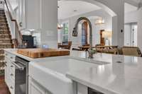 Farmer's Sink with Touchless Faucet