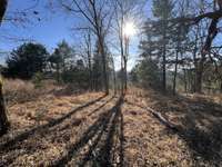 One of the flatter areas across the street up at the top of the hill