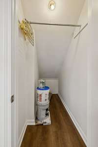 Basement storage closet