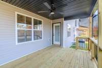 Covered Deck for all that outdoor living so enjoyable !!