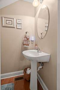Powder room off of Living Room