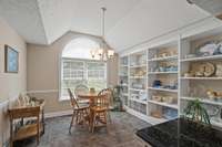 Look at all the wonderful built in spaces!