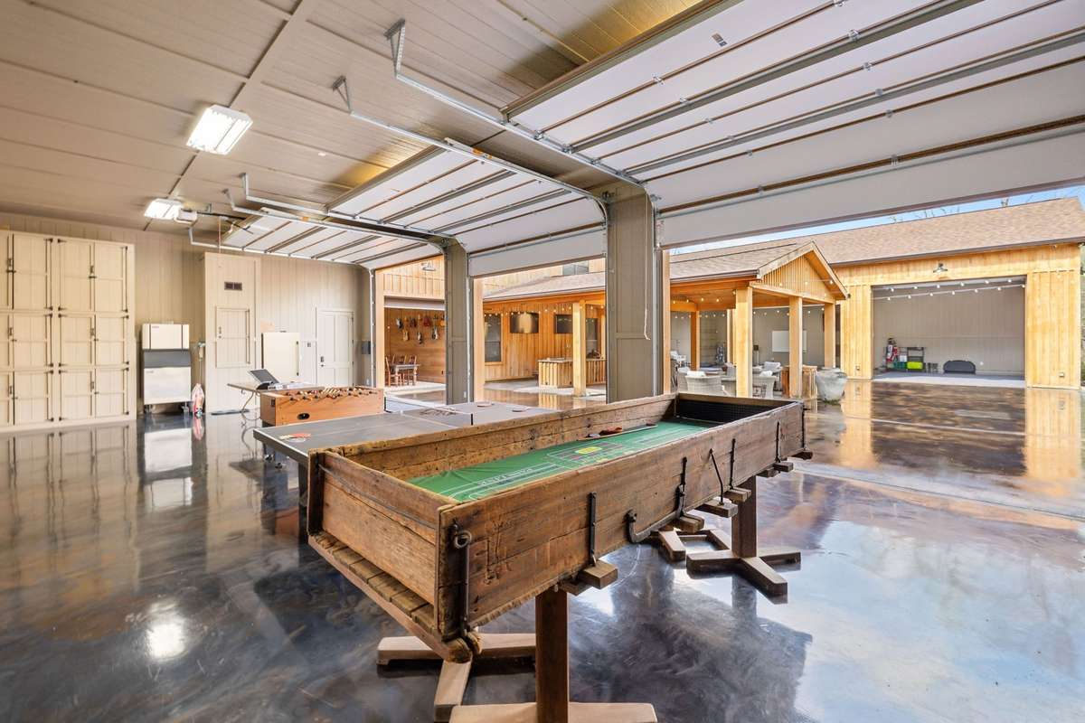 Main lodge covered game room