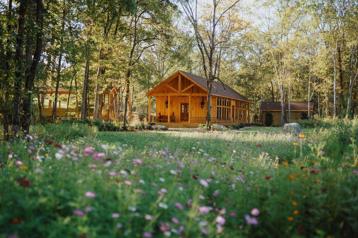 Meadow view of the venue