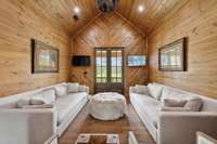 Main lodge upstairs sitting area