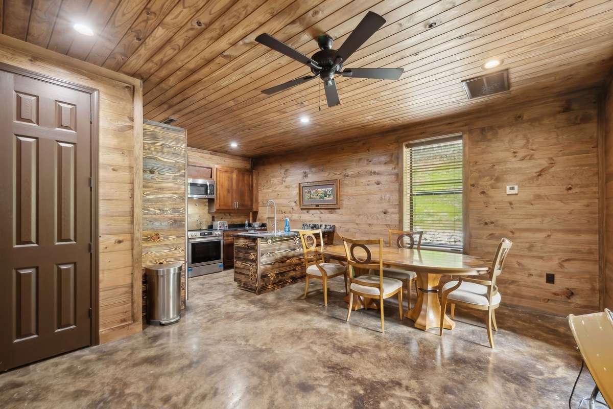 Kitchen area in the garage/bunkhouse