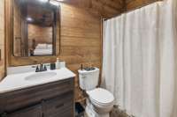 Bathroom in bedroom 2 in bunkhouse