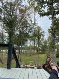 View of the lake from your deck