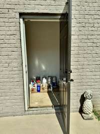 Back Outside Storage Closet