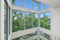 More grand views from all floors of the stairwell.