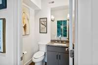 Office powder room.