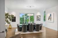 XL dining space for entertaining and large sliders out to the balcony.