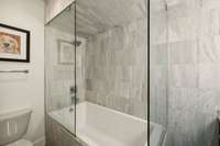 Bedroom 2 - gorgeous tub/shower.