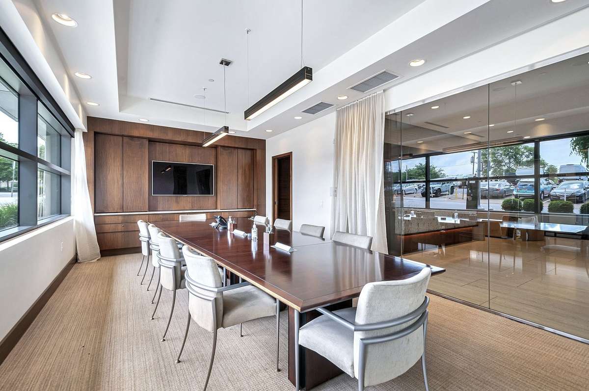 One of several meeting rooms in the building
