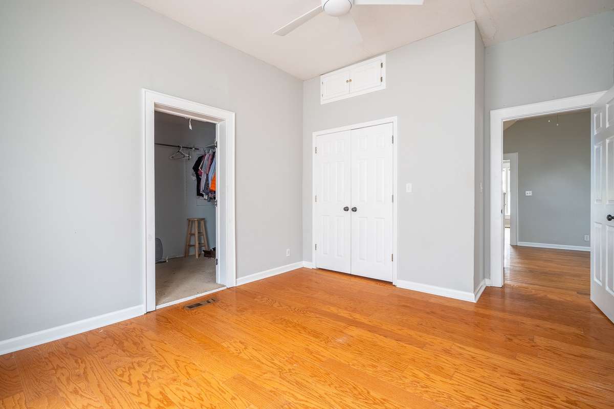 2nd Bedroom Main Level with Large Walk In Closet and 2nd Closet