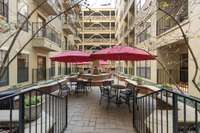 Large open air courtyard on the main level. Breathe...