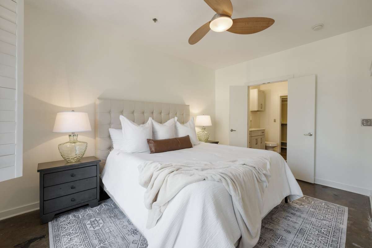 Large primary suite with great natural light.
