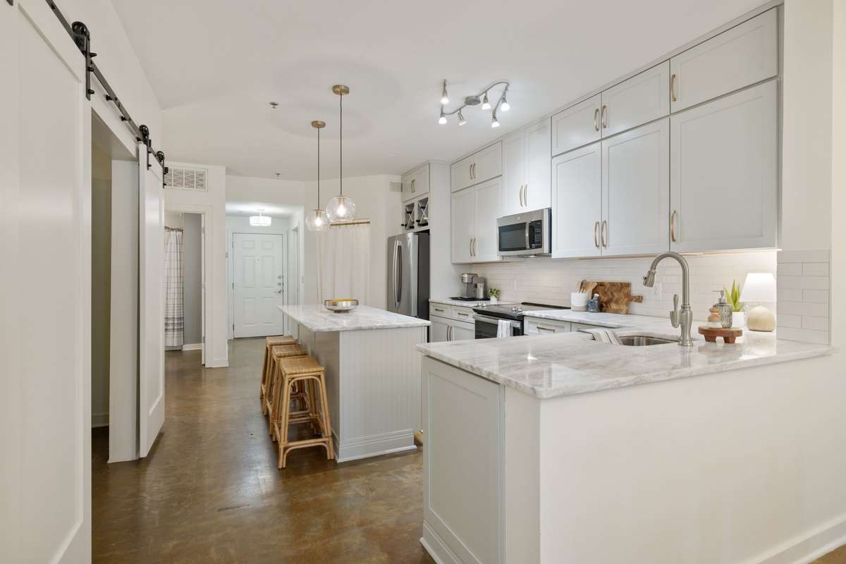 Plenty of countertop to entertain or work from.