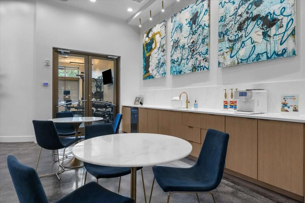 Coffee area in the Lobby.