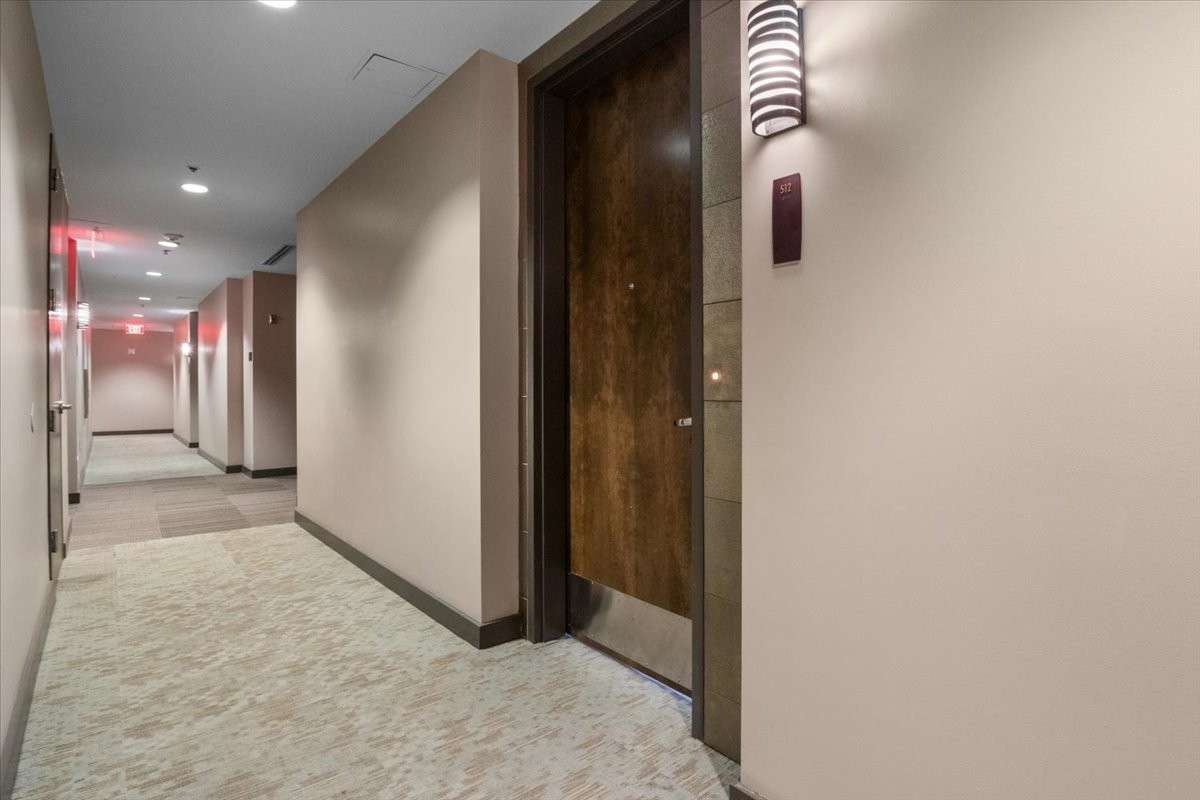 Well-lit hallways throughout the building!