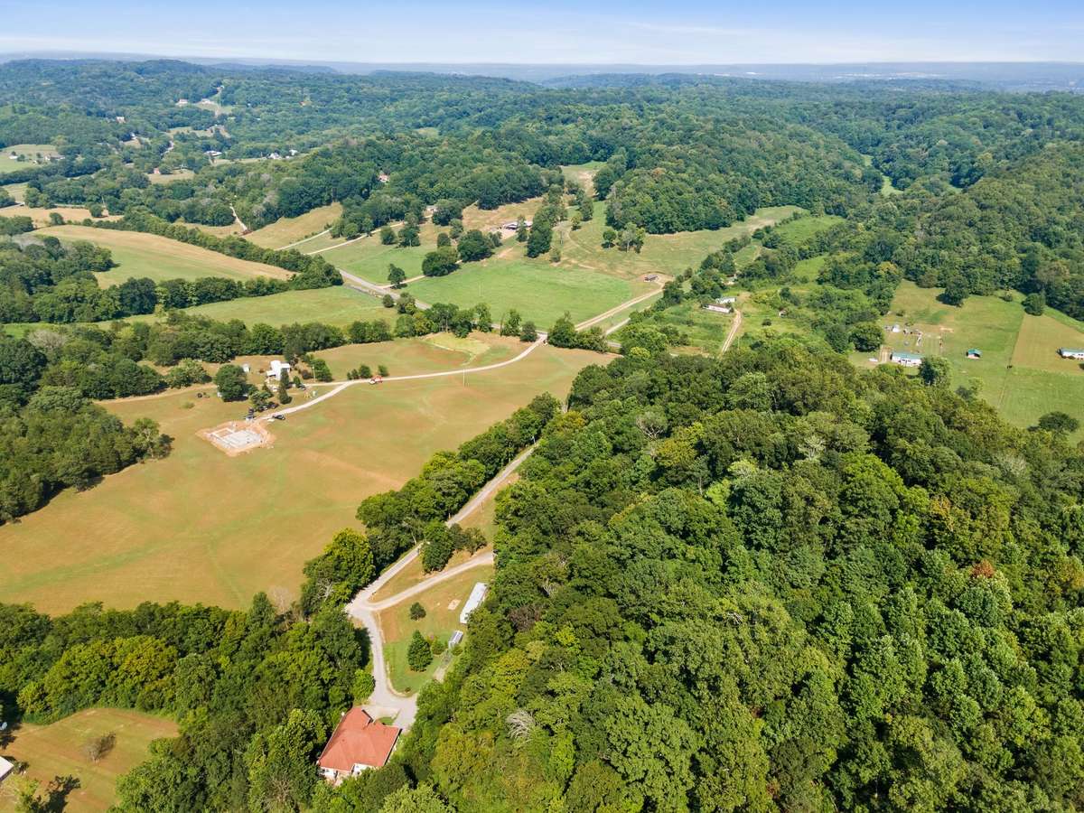 Valley view from optional build site #3 located on the ridge of the property.