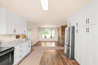 updated kitchen cabinets and new appliances!